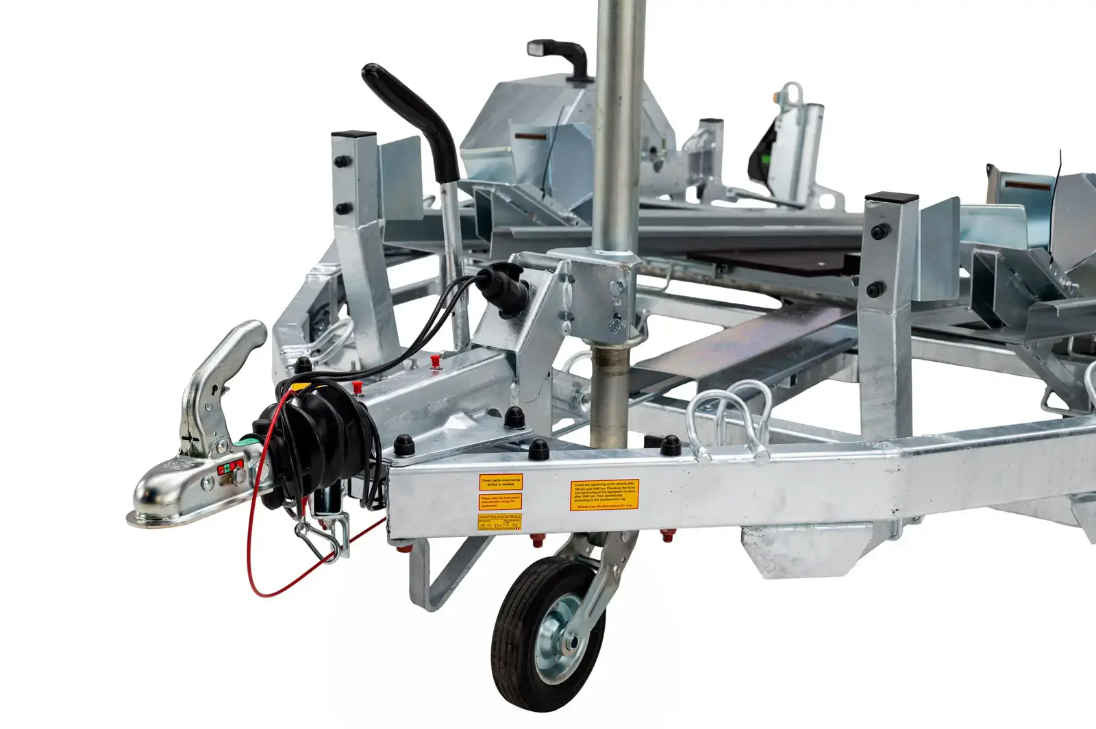 Remorque porte moto Debon Trailers vue arrière Remorque porte moto Debon Trailers vue arrière